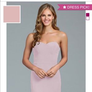 Hayley Paige Occasions strapless bridesmaid dress